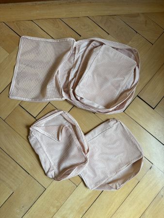 Reisebeutel Set rosa (6 Stück)