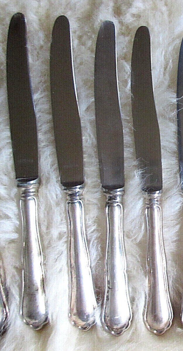 Set di posate: Konvolut 800er Silber BSF Chippendale 8 Messer  - 4+4 – Usato da Sylt venduto da elizan 3