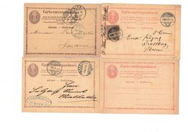 CH 4x Ganzsache Postkarte o um 1880 - #2