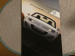 Mazda MX5 Faltprospekt 20TH Anniversary 6 Seiten März 2010
