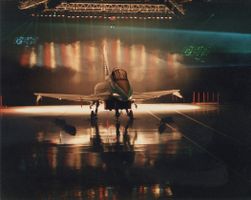 Pressefoto British Aerospace EAP Testflugzeug auf Fotopapier
