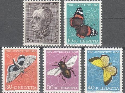 Tutti i francobolli: SBK J133 - J137 postfrisch – Usato da Bürglen TG venduto da StampGraf