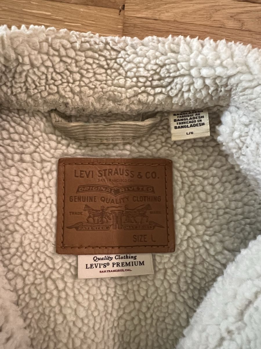 Levi's Vestes: Levi's Cordjacke mit Lammfell beige  – D'occasion à Spiegel b. Bern par mat_g77b 2