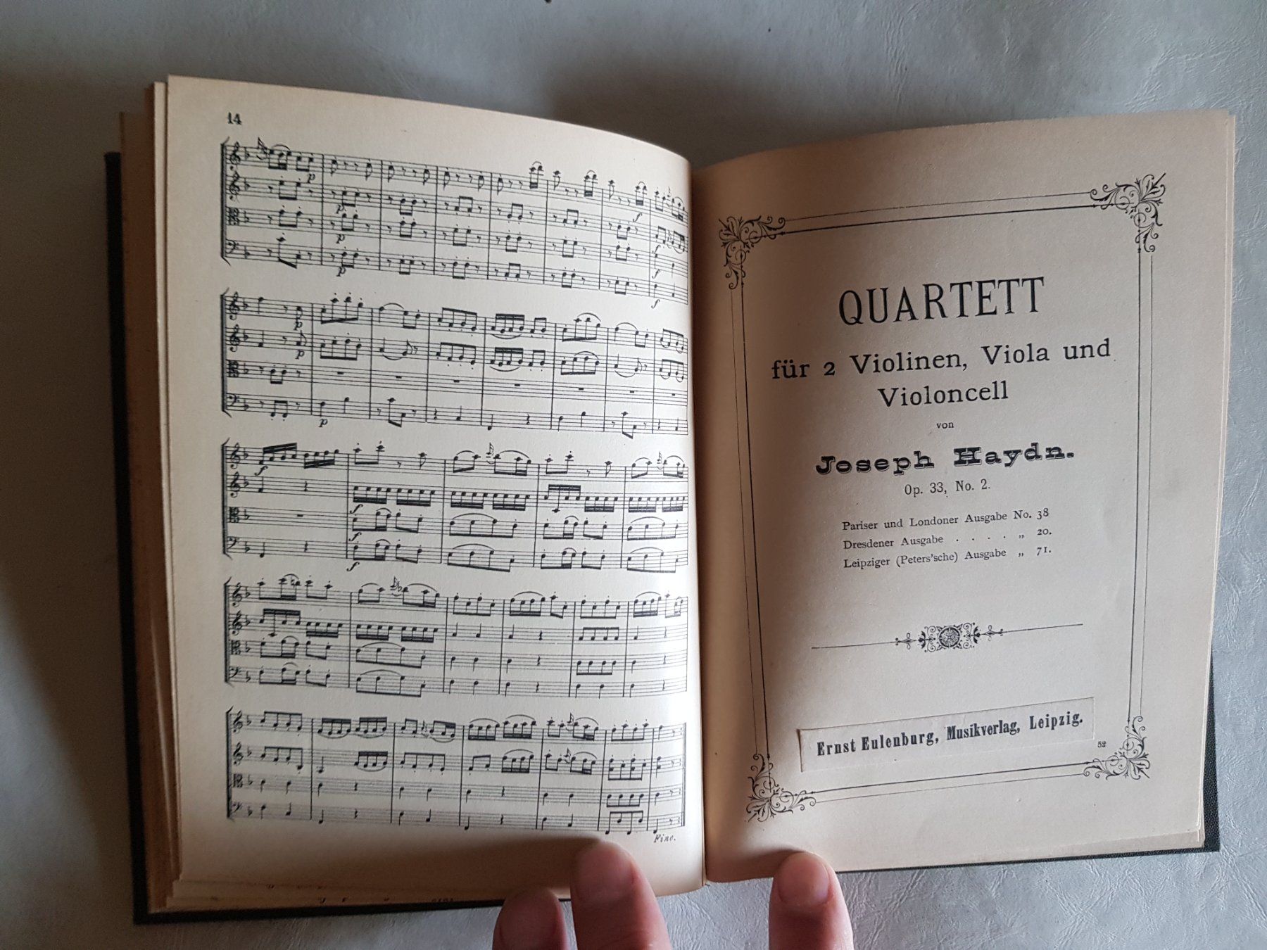 Libri: Musik Buch Joseph Haydn - Symph. D. Quartette – Usato da Walterswil BE venduto da Lonitti 2