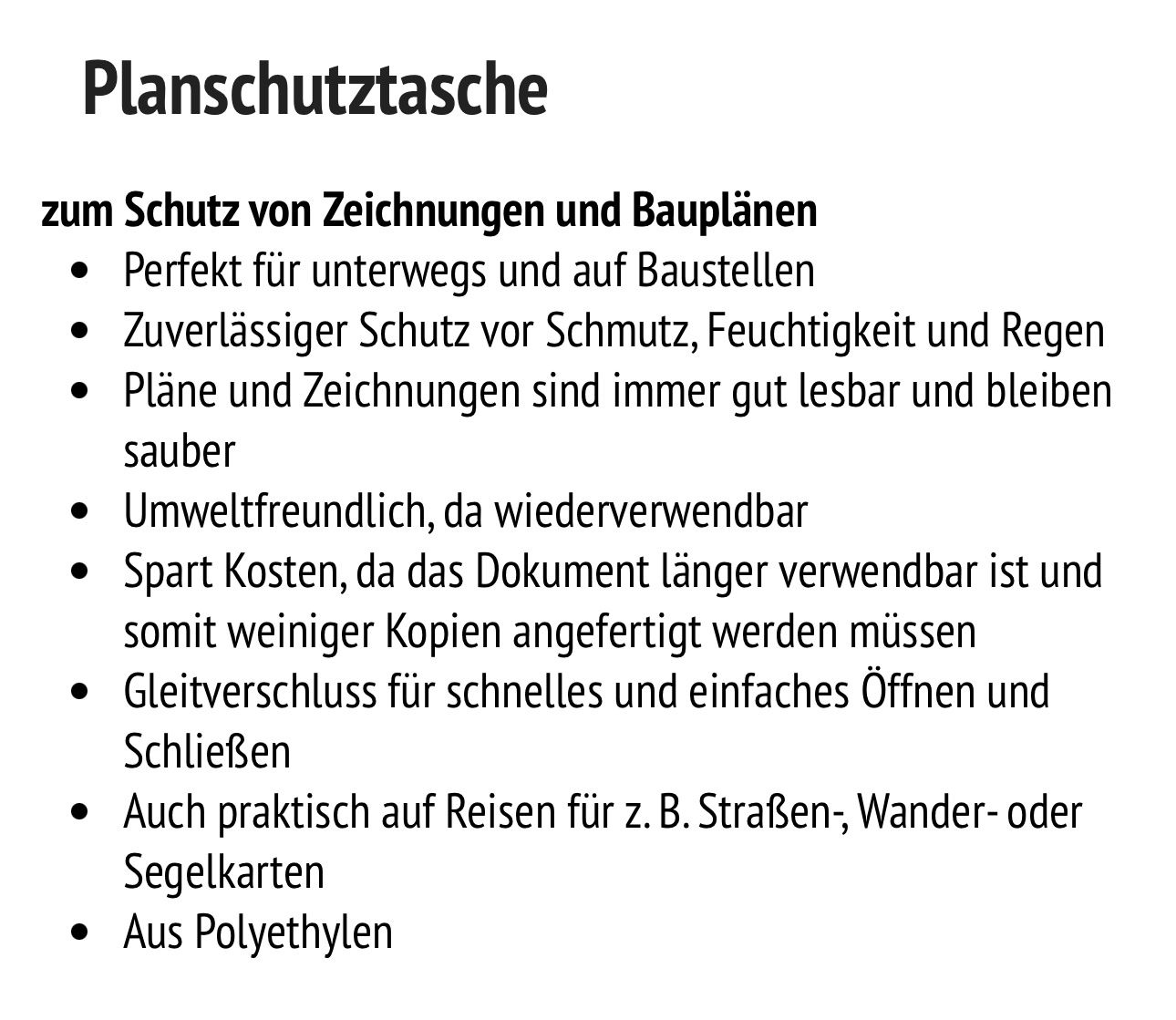 Poster & Bilder: 5 neue Planschutztasche – Neu und originalverpackt aus Necker von liq24 2