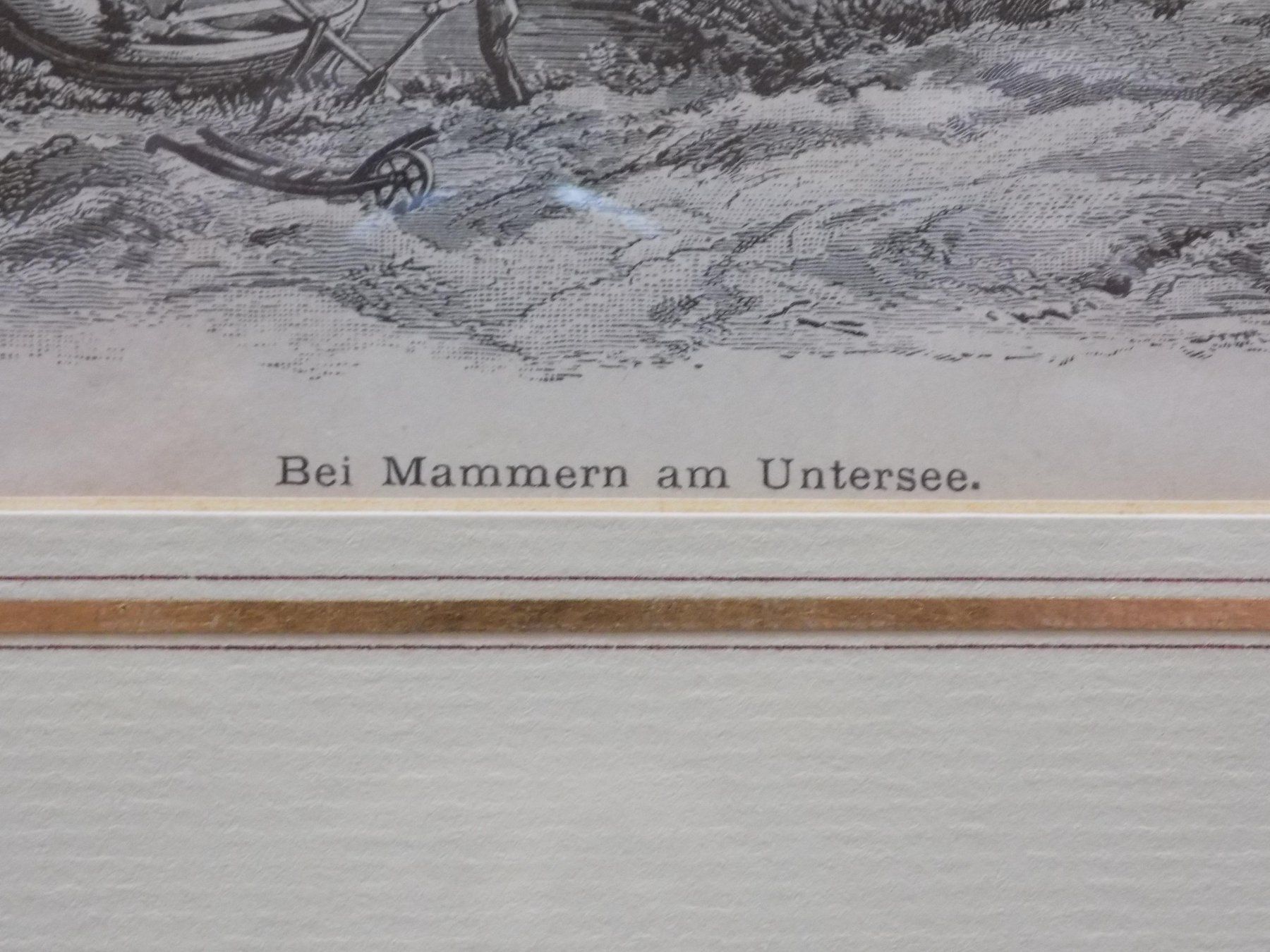 Stiche: Mammern Bodensee Goldrahmen – Gebraucht aus Risch von Antikfee 2