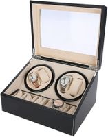 Uhrenbeweger Uhrenbox für 4 Uhren plus 6 Ablagen Motor leise
