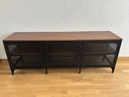 FJÄLLBO TV-Bank, schwarz, 150x36x54 cm