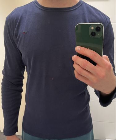 2 Tommy Hilfiger Shirts Pullover, Blau und Schwarz,  L