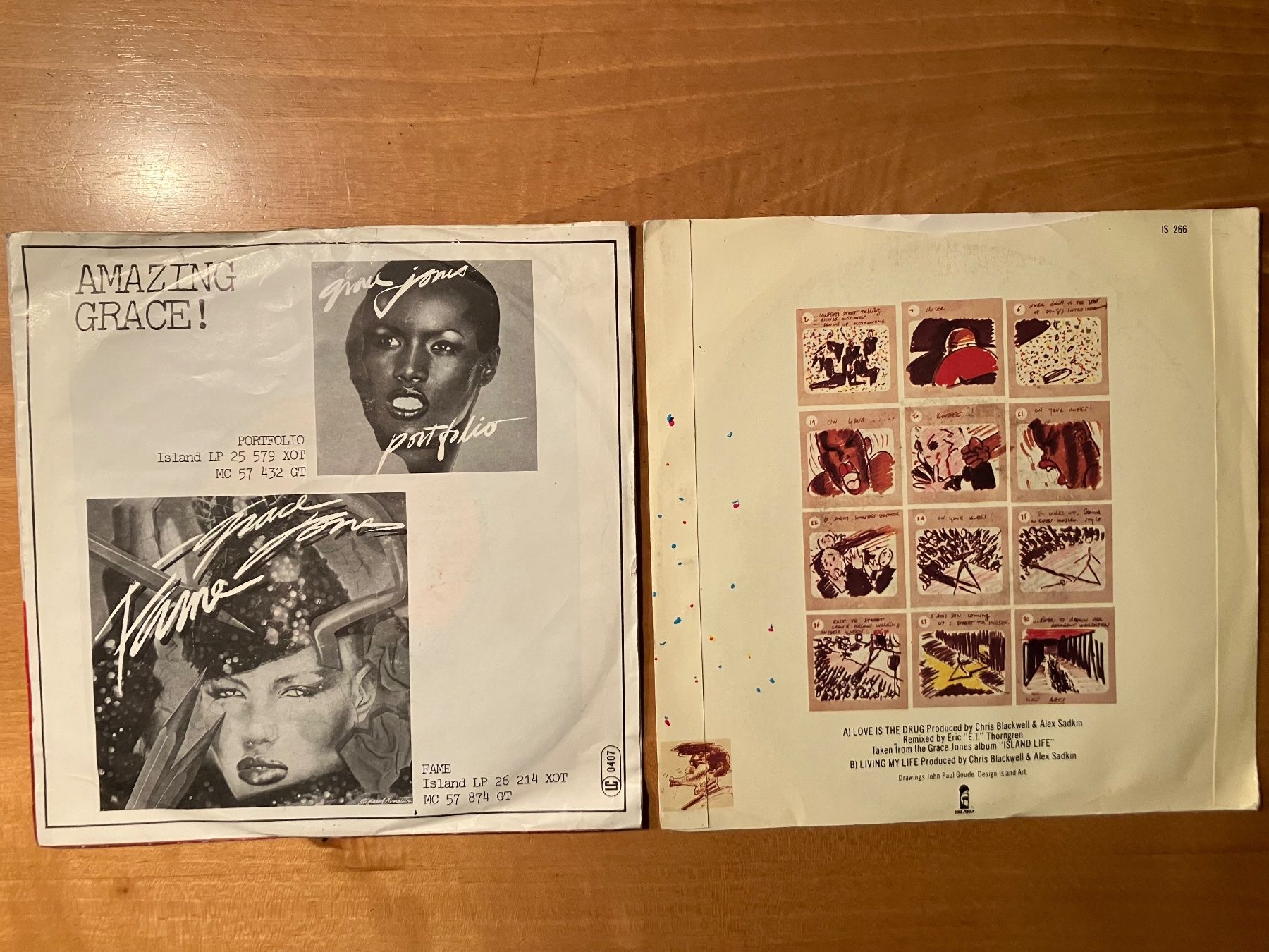 Dischi in vinile: Grace Jones, 2 Singles Vinyl – Usato da Winterthur venduto da efant12 1