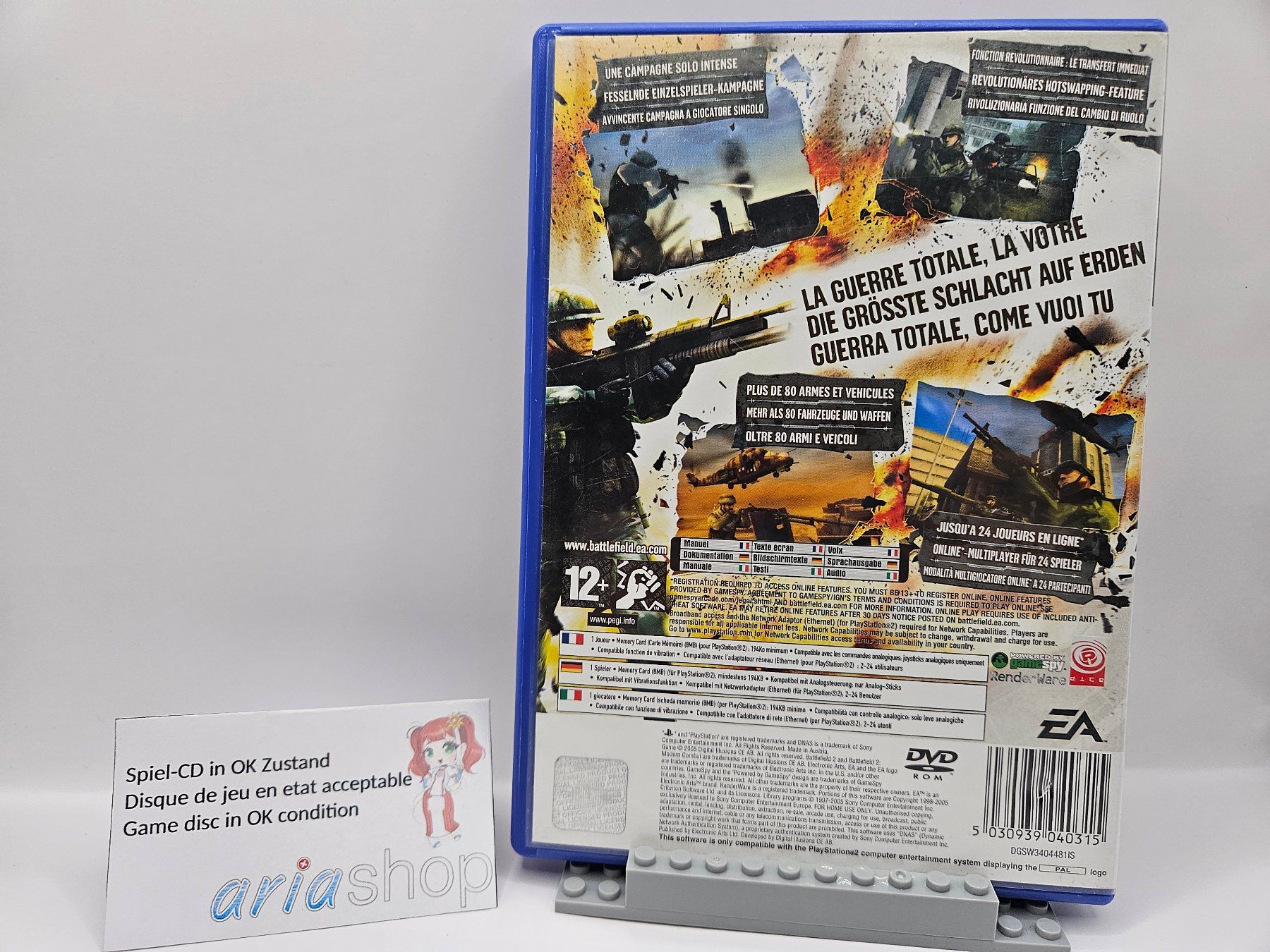 Sony Giochi: Battlefield 2 Modern Combat PS2 CIB DE / FR / IT – Usato da Hauterive NE venduto da ariashopch 1