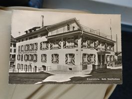 Photo Karte / Einsiedeln - Kath. Gesellenhaus Gelaufen 1954