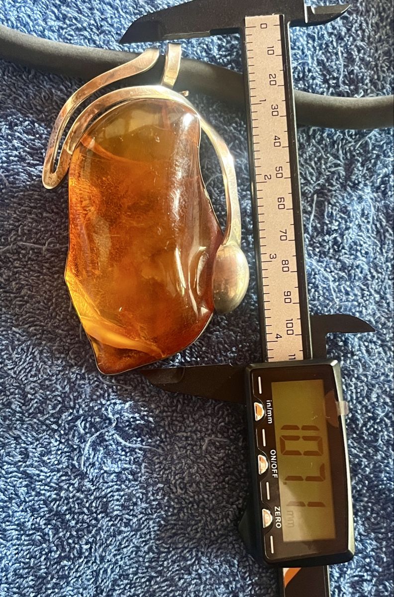 Anhänger: Bernsteinschmuck Anhänger  477 ct mit Kette – Neu und originalverpackt aus Bigenthal von Sammler60 3
