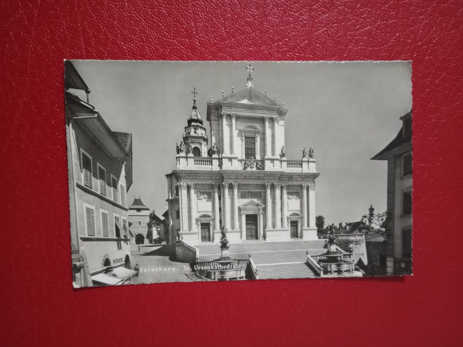 Ansichtskarten: Solothurn St.Ursen Kirche s/w Karte – Gebraucht aus Küttigen von Melisch1000