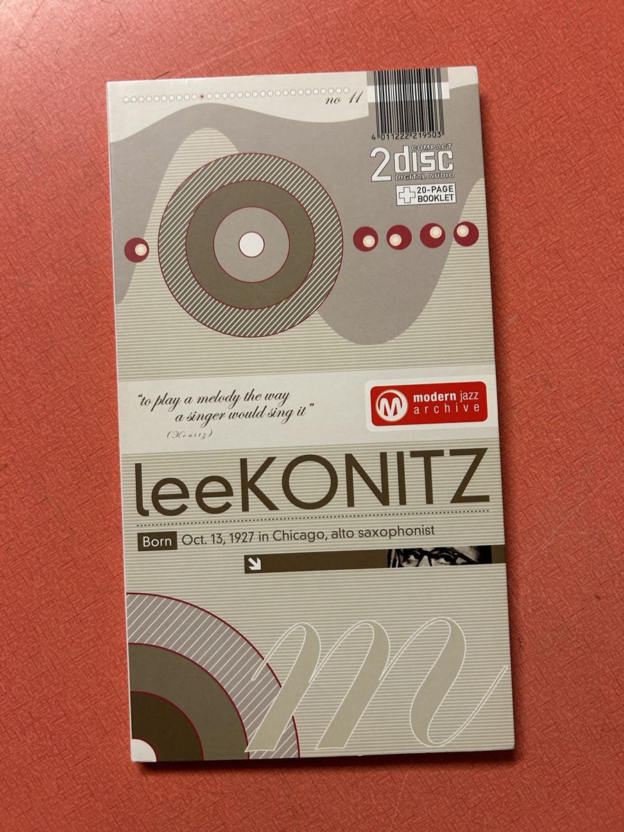 CD: Lee Konitz - Modern Jazz Archive - Doppel CD - Selten! – Usato da Lanzenhäusern venduto da vic63