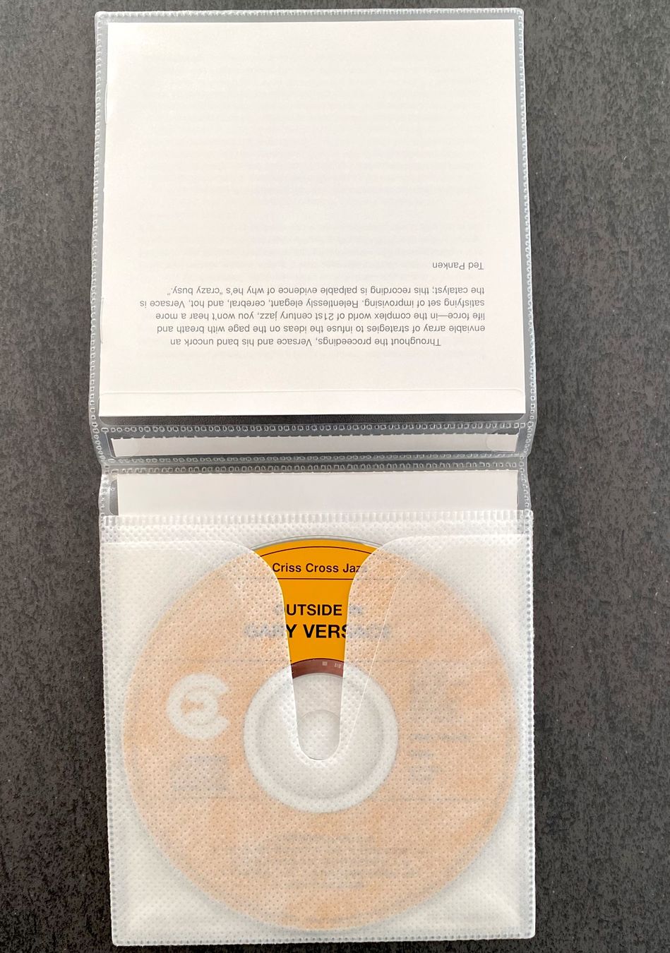 CDs: Versace Gary - Outside In (CD) – Gebraucht aus Reinach AG von Paal61 1