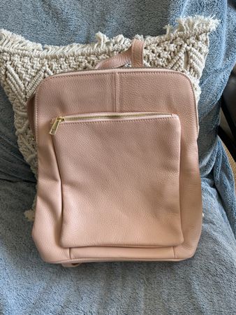 Rucksack Leder rosa neu