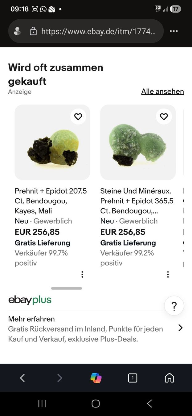 Mineralien & Heilsteine: Ein wunderschöner natürlicher Prehnit Epidot 162.5 ct – Neu (gemäss Beschreibung) aus Oberrohrdorf von sbo_pq9x 6