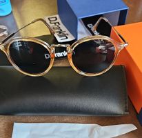 Sonnenbrille D.Franklin Rund Transparente Brauntöne