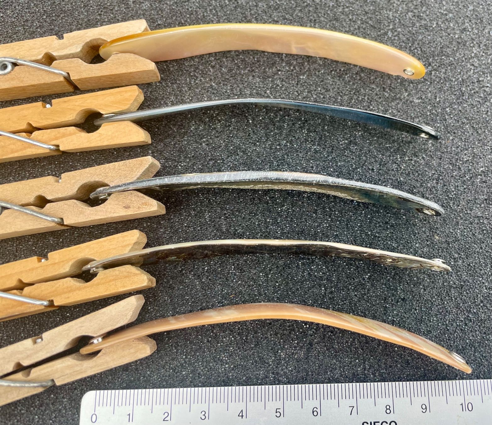 Köder: 5 Perlmuttspangen assortiert, 100mm – Neu (gemäss Beschreibung) aus Arbon von Helmuth 8