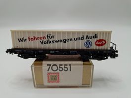 Arnold 70551 DB Flachwagen Container Wir fahren für VW/Audi