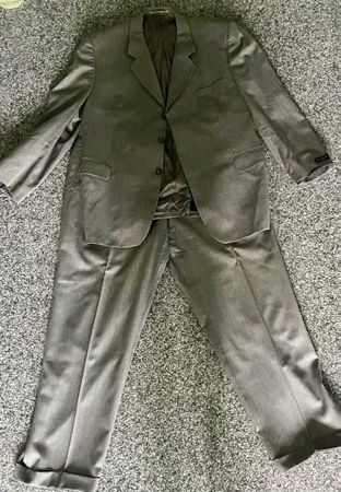 Anzug Cino Rizzi Roma Herren Grau Jackett Hose Grösse xl