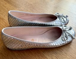 Pretty Ballerinas silber Grösse 38.5 gebraucht