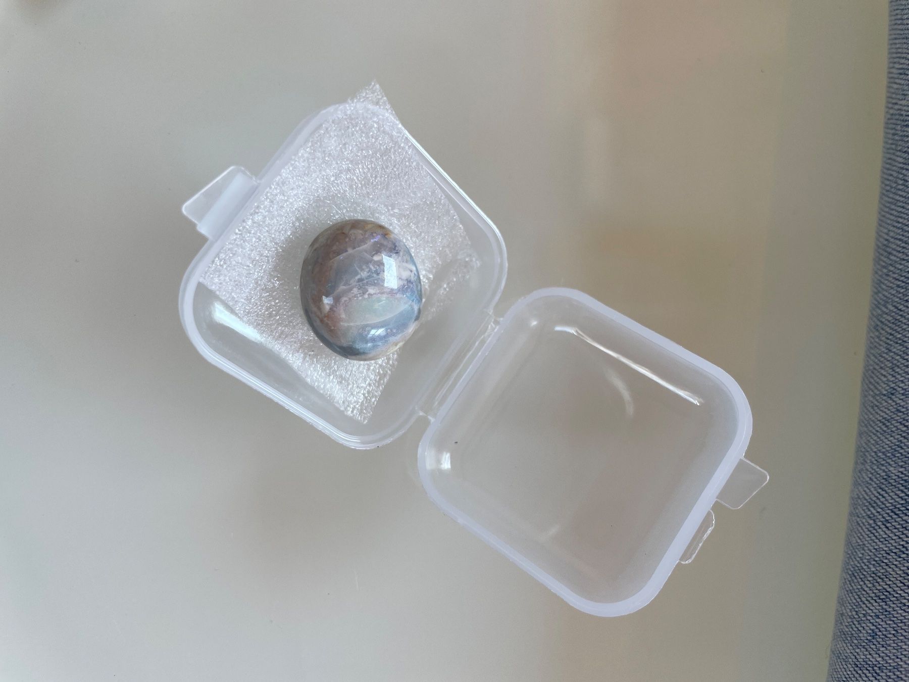 Fossili: Cabochon Opal echt  neu gross       TOP Geschenk Idee – Nuovo e nell'imballaggio originale da Leuggern venduto da gemshow 2