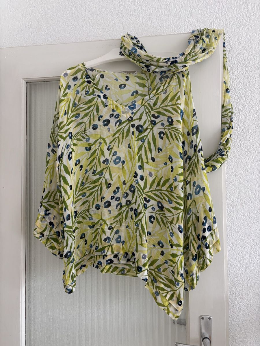 Nile Camicette: Nile chemise taille XL avec écharpe – Nuovo e nell'imballaggio originale da Brügg BE venduto da rah_mqh8