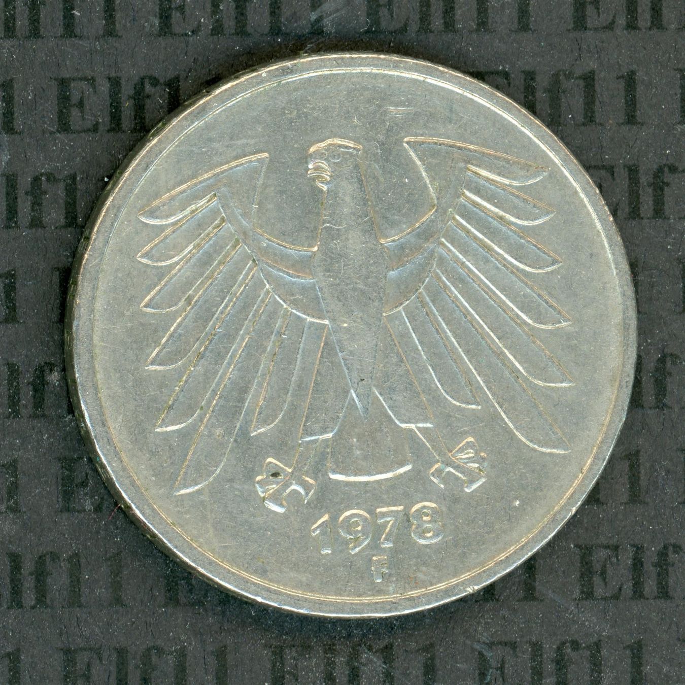 Tutti le monete: DEM___5.00 1978F -vz 5 Deutsche Mark – Usato da Widnau venduto da Elf11