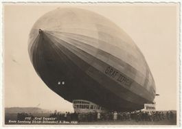 AK Graf Zeppelin, 1. Landung in Zürich-Dübendorf 2.11.1939