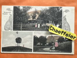 Gruss vom Chutzen BE, gelaufen 1903, Rarität!