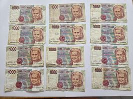 Banknoten aus Italien