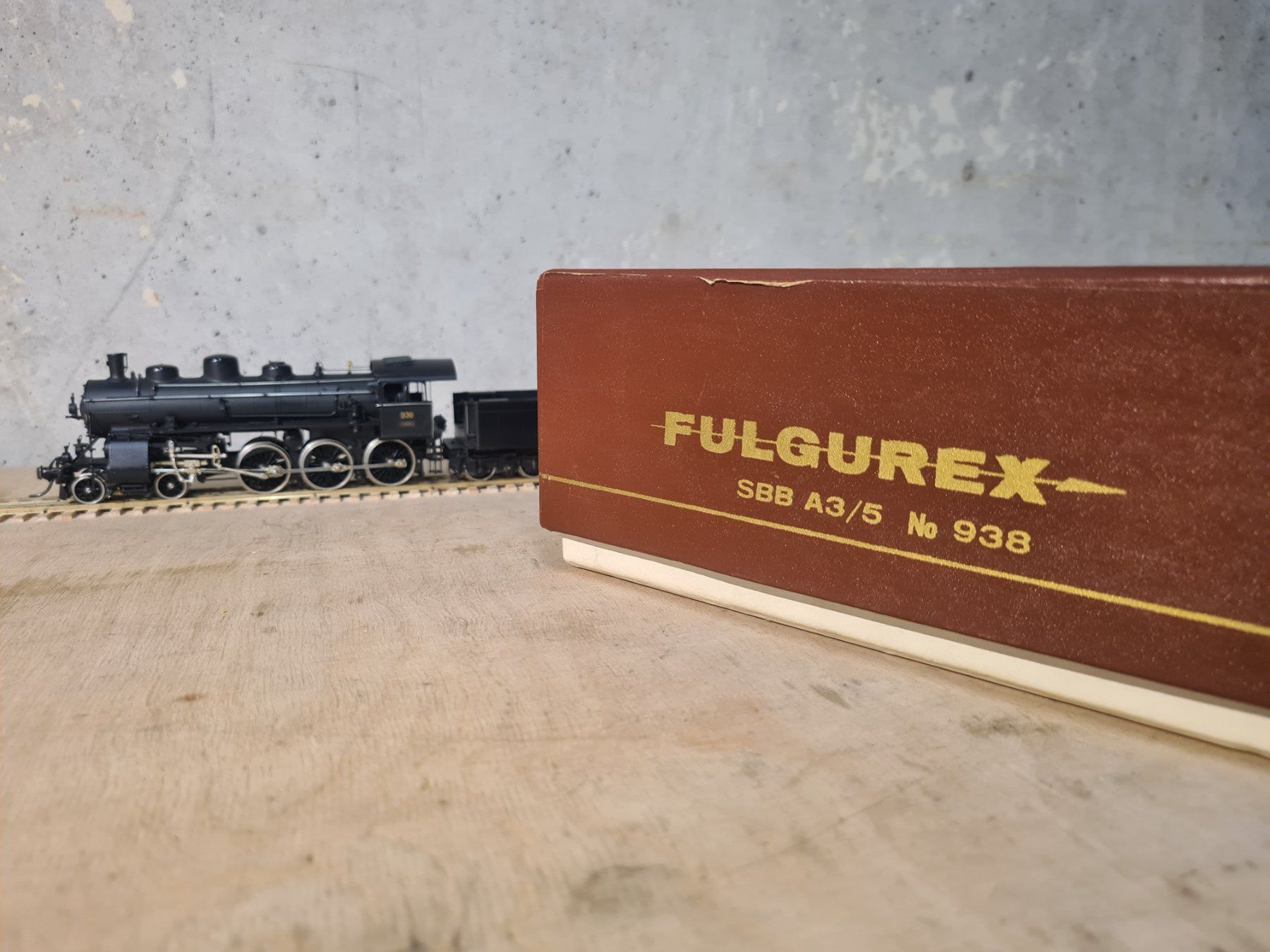 Fulgurex Modellini di ferrovie: Gotthardbahn A 3/5 938 – Nuovo (secondo la descrizione) da Gachnang venduto da 10811 4