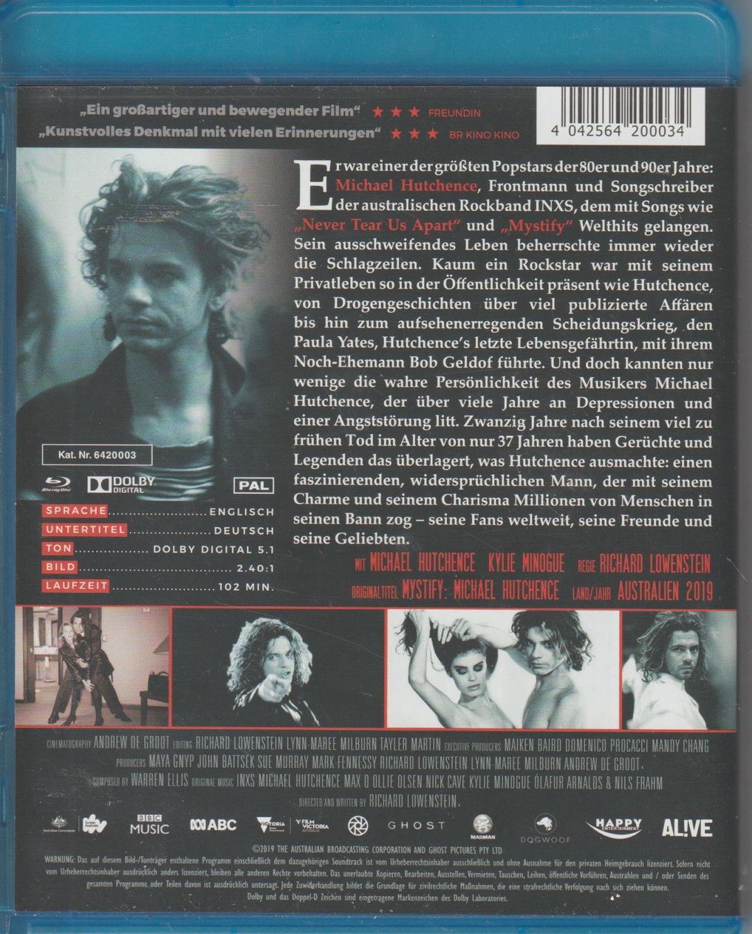 Tutti i DVDs: Michael Hutchence, Sänger von INXS, Leben & Tod, DVD – Usato da Zürich venduto da Vinyl 1