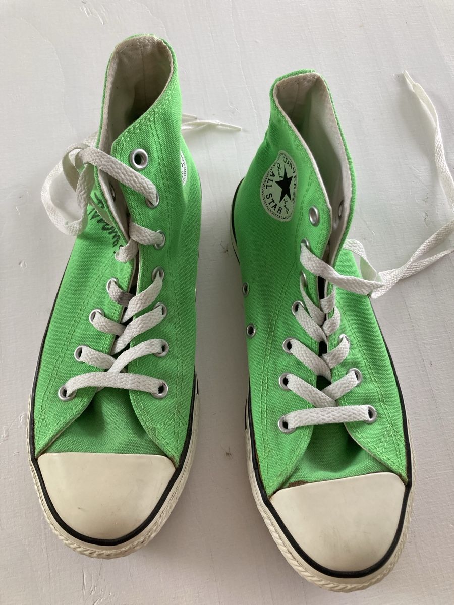Converse Scarpe da uomo: Converse grün Gr 35 signiert! – Usato da Kesswil venduto da Branca-01 1