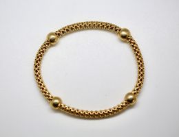 Goldige Armkette aus 925 Silber