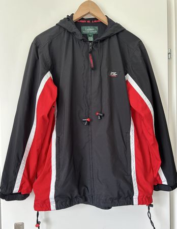 Vintage Ralph Lauren Windbreaker Jacket Red Black White