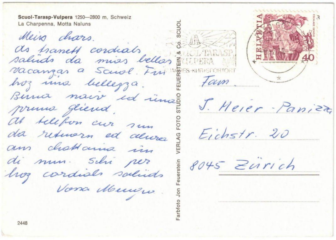 Cartoline postali: Scuol - 4 Bild AK – Usato da Binningen venduto da Mountainrider 1