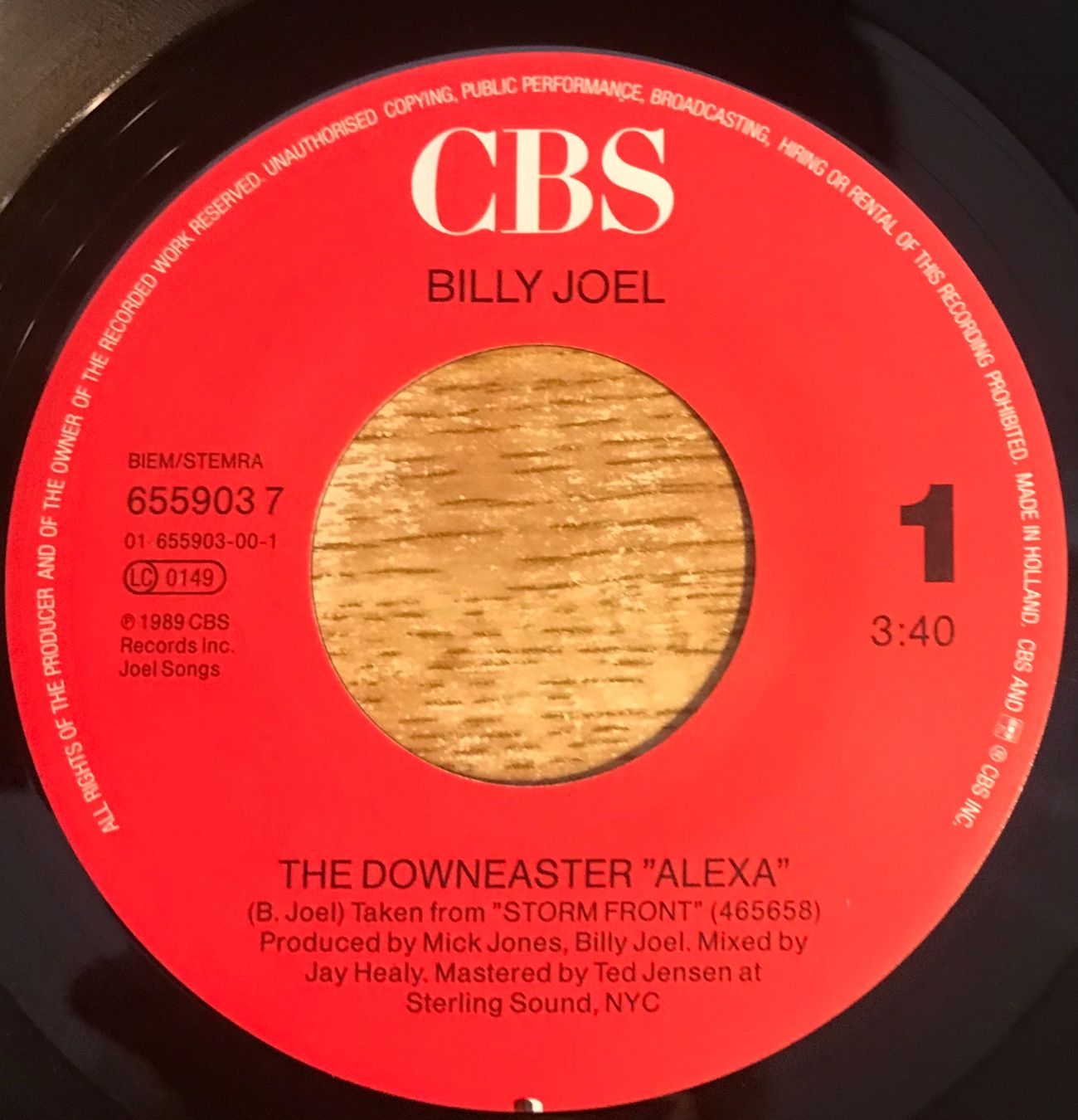 Schallplatten: BILLY JOEL - THE DOWNEASTER – Gebraucht aus Bussigny von vinyl-pas-cher 2