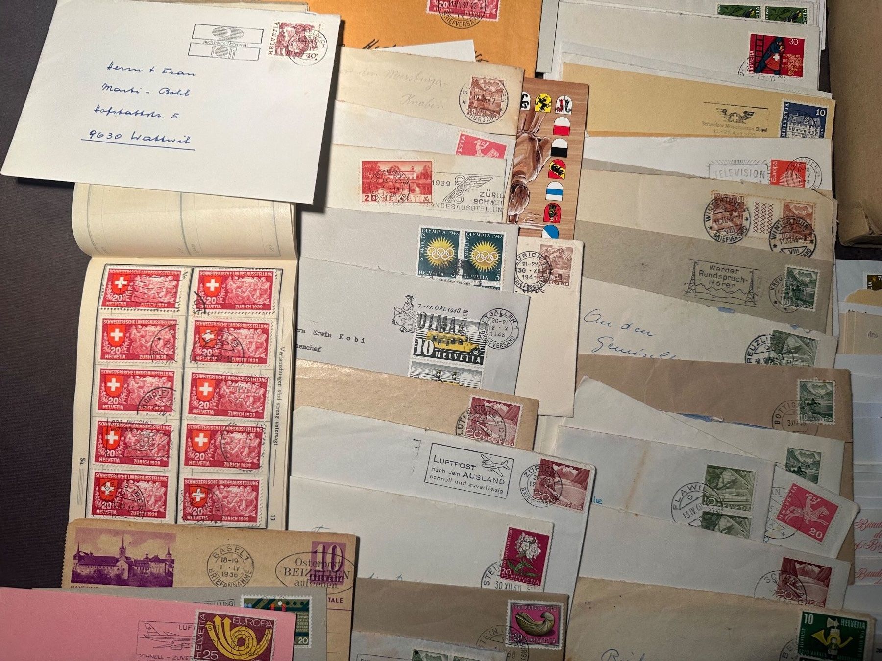 Tutti i francobolli: Grosse Sammlung Bedarfsbriefe Sonderbriefe FDC usw. – Usato da Stettfurt venduto da 2442 2