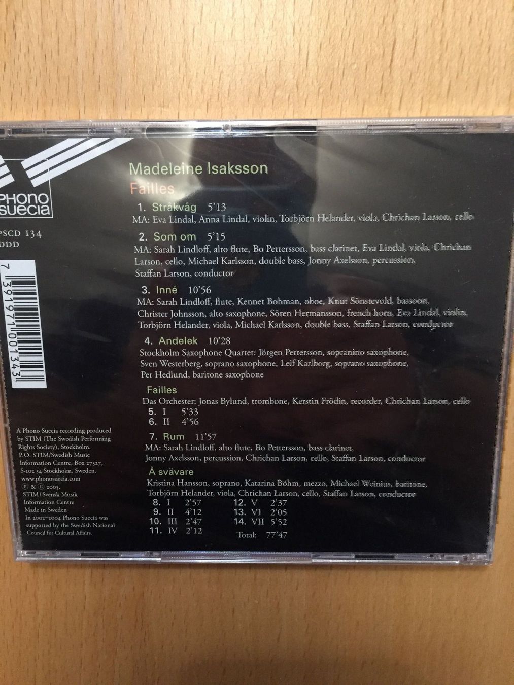 CD: Madeleine Isaksson - Failles – Nuovo e nell'imballaggio originale da Rüti ZH venduto da alumedien 1