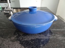 Blaue Gratin -Schüssel / Marke: Emile Henry FRACE Top Zustan