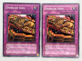 2x Dunkler Sarg Yu-Gi-Oh Karte Fallenkarte