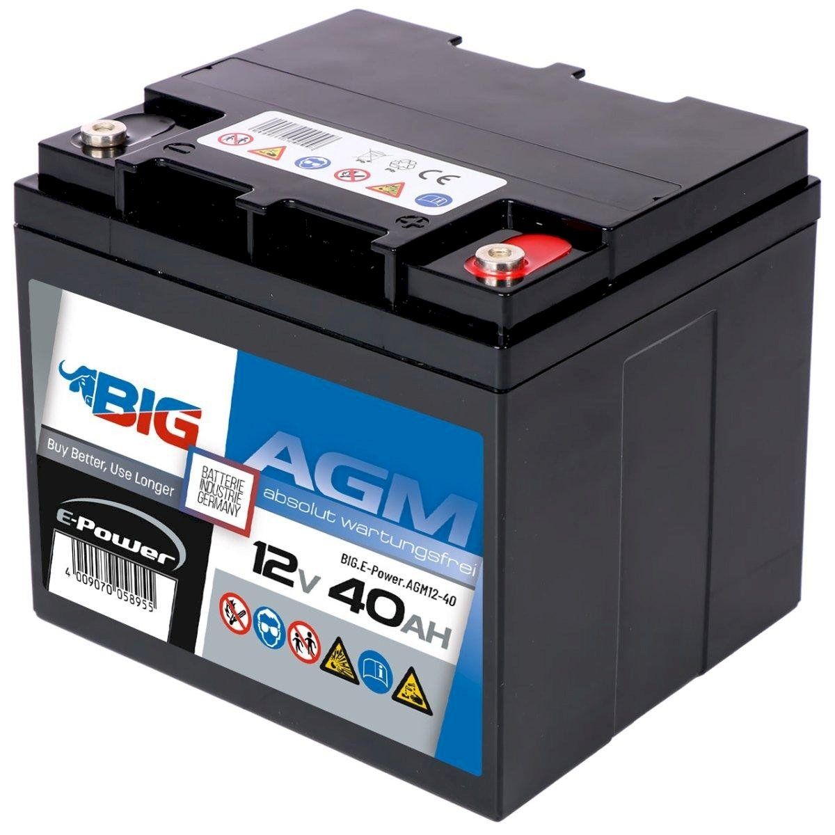 Elektrotechnik: BIG E-Power AGM 12V 40Ah – Neu und originalverpackt aus Bottighofen von zaap 1