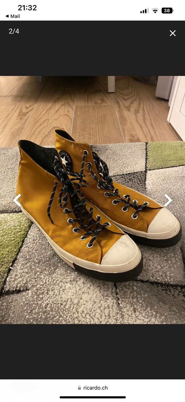 Converse Herrenschuhe: Converse Chuck70 Gr. 46,5 Chuck Taylor Senfgelb – Gebraucht aus Zetzwil von haui1998 1