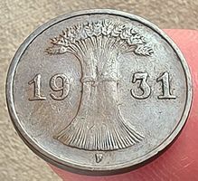 DEUTSCHLAND 1 PFENNIG 1931 F