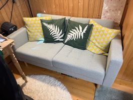 Sofa, 2 Plätze, grau, neuwertig