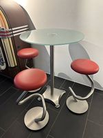 Zumsteg Bistrotisch aus Edelstahl und Glas