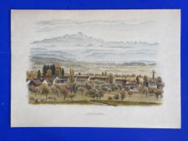 Schlatter Thurgau 12 Original- Lithographien mit Widmung